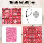 10 PCS Flower Wall Panel 24" x 16" Artificial Flowers Wall Decoration Decorative Hydrangea Flower Panels Walls, alternate