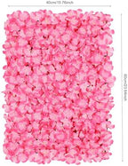 10 PCS Flower Wall Panel 24" x 16" Artificial Flowers Wall Decoration Decorative Hydrangea Flower Panels Walls, alternate