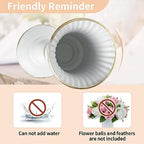 10 Pcs Flowered Metal Trumpet Vase Elegant Wedding Centerpieces Vase for Party Dining Room Decoration, 23.2cm, alternate view