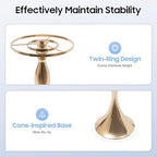 10 PCS Gold Acrylic Vases, Versatile Crystal Wedding Flower Stand, 21.3in Flower Decorative Arrangement Holders, alternate