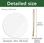 10 pcs metal sublimation door hanger blanks,10 inch circle Unfinished Blank Sign Door Hanger, sublimation, alternate view 2