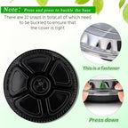 10 Pcs Round Plastic Appetizer Tray with Lid Divided Serving Tray Disposable Food Storage Trays Containers, alternate view 5