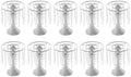 10 PCS Silver Acrylic Vases, Versatile Crystal Wedding Flower Stand, 10.23in Flower Decorative Arrangement