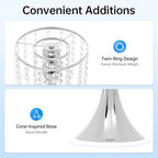 10 PCS Silver Acrylic Vases, Versatile Crystal Wedding Flower Stand, 10.23in Flower Decorative Arrangement, alternate view 4
