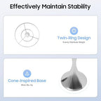 10 PCS Silver Acrylic Vases, Versatile Crystal Wedding Flower Stand, 21.3in Flower Decorative Arrangement, alternate view 7