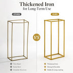 10 Pcs Wedding Centerpieces for Tables, 23.6in Gold Flower Stand for Wedding, Metal Floor Vase Table, alternate view 7