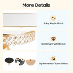 10 Pieces Cake Stands, Dessert Table Display Set, Crystal Cake Display Stand with Rectangular & Round Trays Cake, alternate