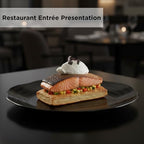 10" Serving Platters Set of 4, Oval Melamine Serving Trays for Appetizers Desserts Pasta Snacks Sushi, alternate view 6