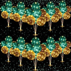 10 Set Balloon Stand Kit for Table Centerpiece, Green in 10 Count (Pack of 1) in Green