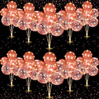 10 Set Balloon Stand Kit for Table Centerpiece, Rose Gold in 10 Count (Pack of 1) in Rose Gold