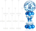 10 Set Balloon Stands for Table Clear 15.75 in Adjustable in Clear 10 Pack