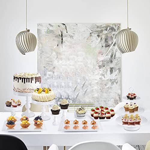 10-Set Cake Stands, Metal Cupcake Stand Set with Multiple Combination Styles, Dessert Plate Cake Serving Tray, alternate view