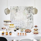 10-Set Cake Stands, Metal Cupcake Stand Set with Multiple Combination Styles, Dessert Plate Cake Serving Tray, alternate view