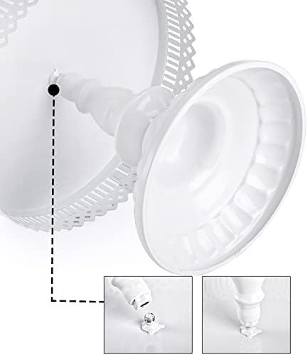 10-Set Cake Stands, Metal Cupcake Stand Set with Multiple Combination Styles, Dessert Plate Cake Serving Tray, alternate view