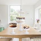10-Set Cake Stands, Metal Cupcake Stand Set with Multiple Combination Styles, Dessert Plate Cake Serving Tray, alternate view