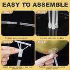 10 Sets Balloon Stand Kit, Balloon Sticks Holder with Base Birthday Wedding Graduation Party Decortaions Table, alternate