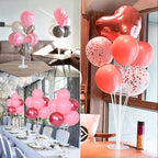 10 Sets Balloon Stand Kit, Balloon Sticks Holder with Base Birthday Wedding Graduation Party Decortaions Table, alternate