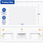 10 x 10 Canopy Sidewall, 1 Pack Pop Up Canopy Wall Panel, White in White, alternate view 3