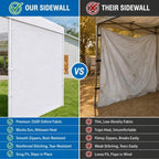 10 x 10 Canopy Sidewall, 1 Pack Pop Up Canopy Wall Panel, White in White, alternate view 6