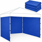 10 x 10 Canopy Sidewalls, 3 Pack Pop Up Canopy Walls, Blue in Blue