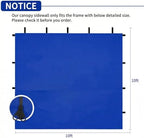 10 x 10 Canopy Sidewalls, 3 Pack Pop Up Canopy Walls, Blue in Blue, alternate view 2