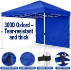 10 x 10 Canopy Sidewalls, 3 Pack Pop Up Canopy Walls, Blue in Blue, alternate view 3
