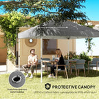 10' x 10' Pop Up Canopy Tent with 2 Half Sidewalls UV50+ Dark Gray, alternate view 6
