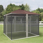 10' x 10' Universal Replacement Mesh Sidewall Netting, Cream, alternate view 2