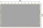 10' x 10' Universal Replacement Mesh Sidewall Netting, Cream, alternate view 3