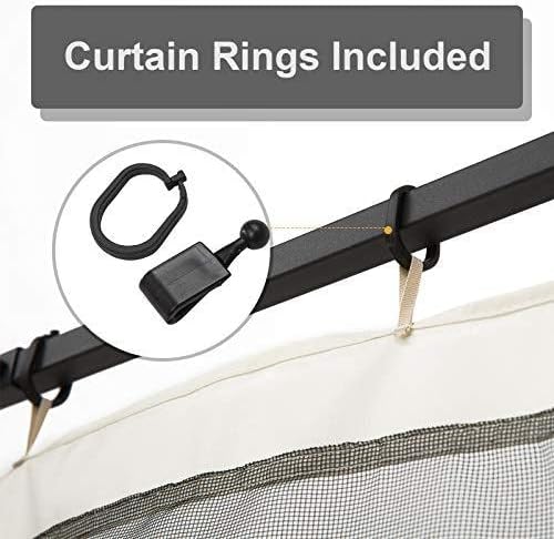 10' x 10' Universal Replacement Mesh Sidewall Netting, Cream, alternate view 4