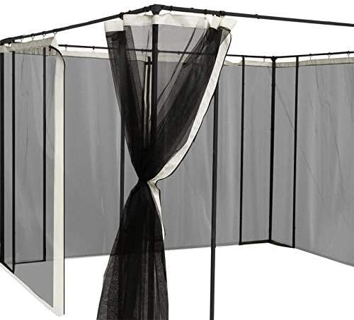 10' x 10' Universal Replacement Mesh Sidewall Netting, Cream, alternate view 6