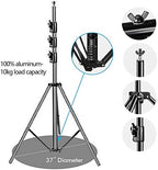 10 x 10Ft Photo Video Studio Heavy Duty Adjustable Muslin Backdrop Stand Background Support System Kit for, alternate view 3