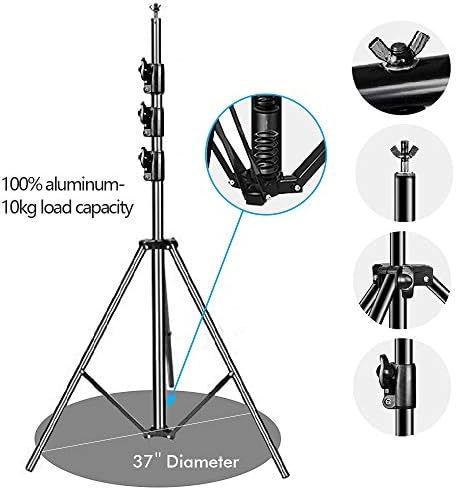 10 x 10Ft Photo Video Studio Heavy Duty Adjustable Muslin Backdrop Stand Background Support System Kit for, alternate view 3