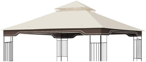 10 x 12 FT Gazebo Replacement Canopy for Regency II L-GZ798PST, Beige in 10 x 12 FT in Beige