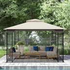 10 x 12 FT Gazebo Replacement Canopy for Regency II L-GZ798PST, Beige in 10 x 12 FT in Beige, alternate view 2