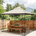 10 x 12 FT Gazebo Replacement Canopy for Regency II L-GZ798PST, Beige in 10 x 12 FT in Beige, alternate view 7