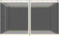 10' x 12' Universal Replacement Mesh Sidewall Netting, Beige in Beige