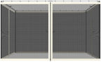 10' x 12' Universal Replacement Mesh Sidewall Netting, Beige in Beige