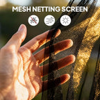 10' x 12' Universal Replacement Mesh Sidewall Netting, Beige in Beige, alternate view 6