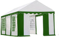 10 x 20 Commercial Grade Party Tent and Enclosure Kit, White/Green