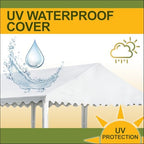 10 x 20 Commercial Grade Party Tent and Enclosure Kit, White in White, alternate view 3