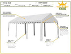 10 x 20 ft Commercial Grade Outdoor Party Tent, White in 10 x 20 ft in White, alternate view 4