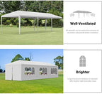 10' x 30' Outdoor Waterproof Gazebo Canopy Tent with Removable Sidewalls and Windows Heavy Duty Tent for Party, alternate