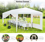 10' x 30' Outdoor Waterproof Gazebo Canopy Tent with Removable Sidewalls and Windows Heavy Duty Tent for Party, alternate