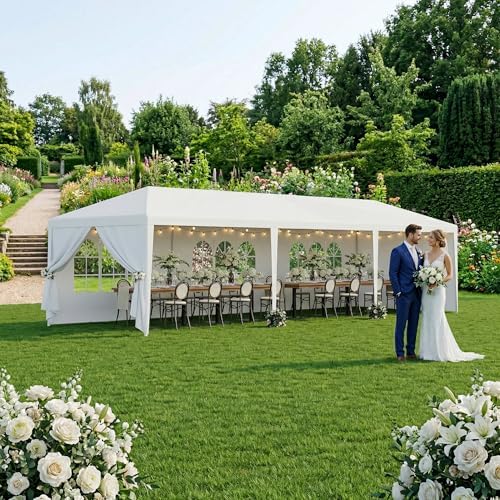 10' x 30' Outdoor Waterproof Gazebo Canopy Tent with Removable Sidewalls and Windows Heavy Duty Tent for Party, alternate