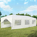10' x 30' Outdoor Waterproof Gazebo Canopy w/ 6 Removable Sidewalls and 2 Doorways, Heavy Duty Large Tent