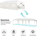 10' x 30' Outdoor Waterproof Gazebo Canopy w/ 6 Removable Sidewalls and 2 Doorways, Heavy Duty Large Tent, alternate view 4