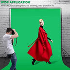 10 X 7 FT Green Screen Backdrop for Photography, Virtual GreenScreen in 10 X 7 FT, alternate view 4