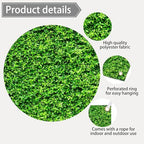 10 x 8ft Green Leaf Wall Background Large Green Grass Wall Backdrop Birthday Banner for Woman Men Birthday Party, alternate