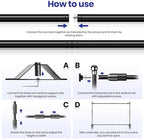 10 x 8ft Photo Heavy Duty Backdrop Stand Kit in 10 x 8ft, alternate view 4
